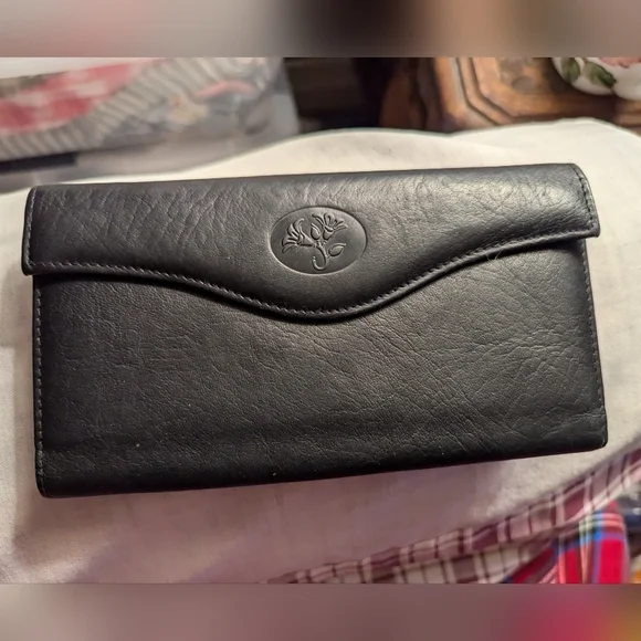 🖤 Buxton wallet black leather change checkbook cover credit card cash NWOT - Picture 14 of 14